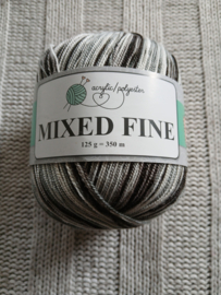 Action Mixed Fine Zwart/Wit/Grijs