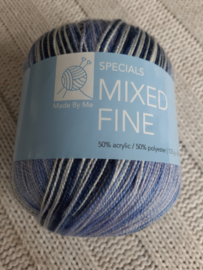 Action Mixed Fine Blauw/Wit