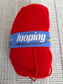 Looping Sokkenwol Rood