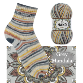 Nako Boho Grey Mandala 82453