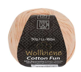 Wollbiene Cotton Fun Abrikoos 03