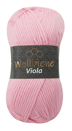 Wollbiene Viola Roze 07