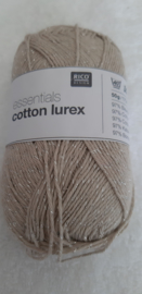 Rico Design Essentials Cotton Lurex Zand/Glitter