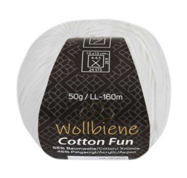 Wollbiene Cotton Fun Wit 01