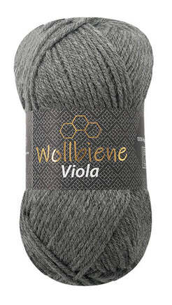 Wollbiene Viola Donkergrijs 04