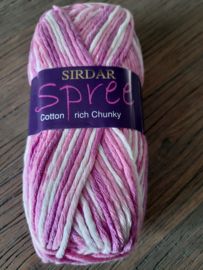 Sirdar Spree Roze/Wit