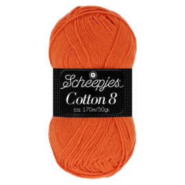 Scheepjes Cotton 8 Oranje 716