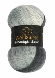 Wollbiene Moonlight Batik Zwart/Grijs/Wit