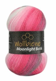 Wollbiene Moonlight Batik Grijs/Bes/Wit