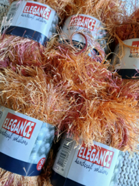 Elegance Fluffy Roze/Oranje 5 bollen