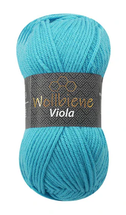 Wollbiene Viola Turquoise 16