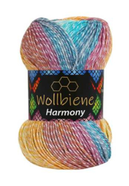 Wollbiene Harmony Bes/Oranje/Turquoise