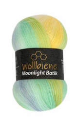 Wollbiene Moonlight Batik Blauw/Geel/Turquoise