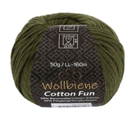 Wollbiene Cotton Fun Olijfgroen 13