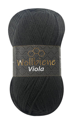 Wollbiene Viola Zwart 02