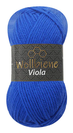 Wollbiene Viola Koningsblauw 13