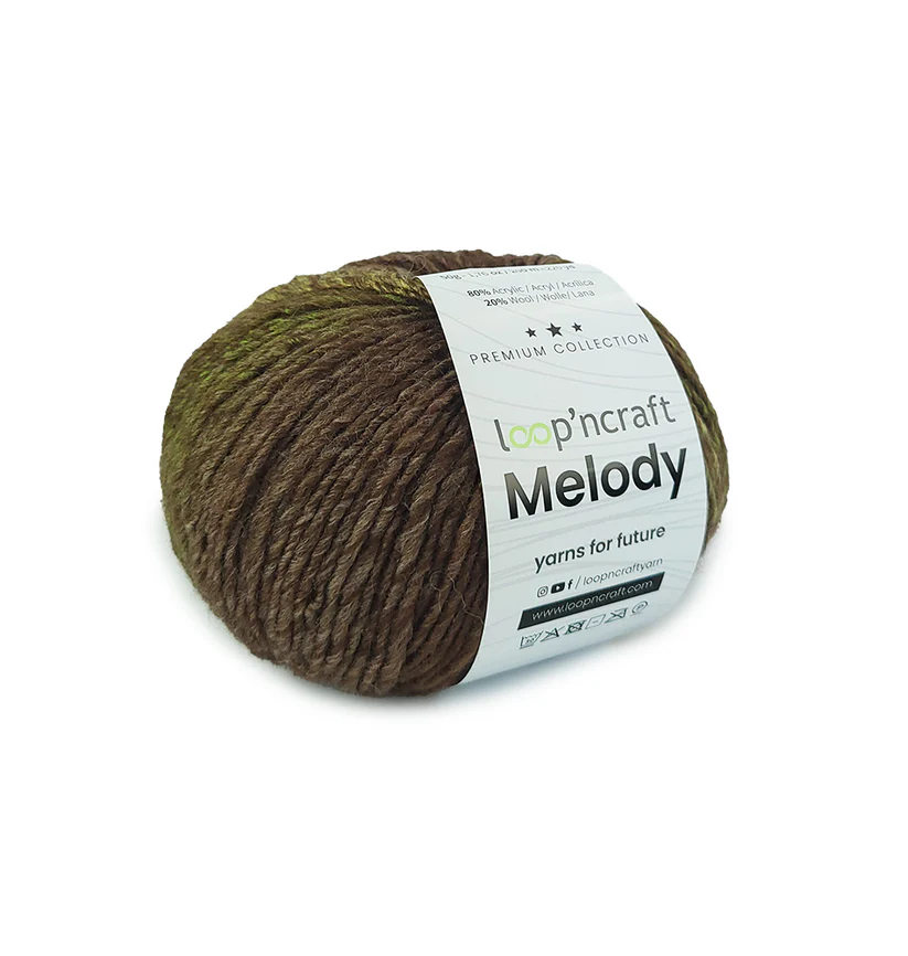 Loopncraft Melody Bruin/Groen 01