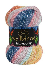Wollbiene Harmony Blauw/Oranje/Mint