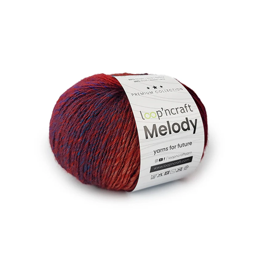 Loopncraft Melody Roestbruin/Blauwpaars 10