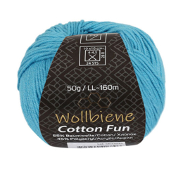 Wollbiene Cotton Fun Turquoise 19