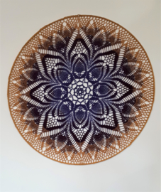 Mandala Paars/Bruin Verloop 90 cm