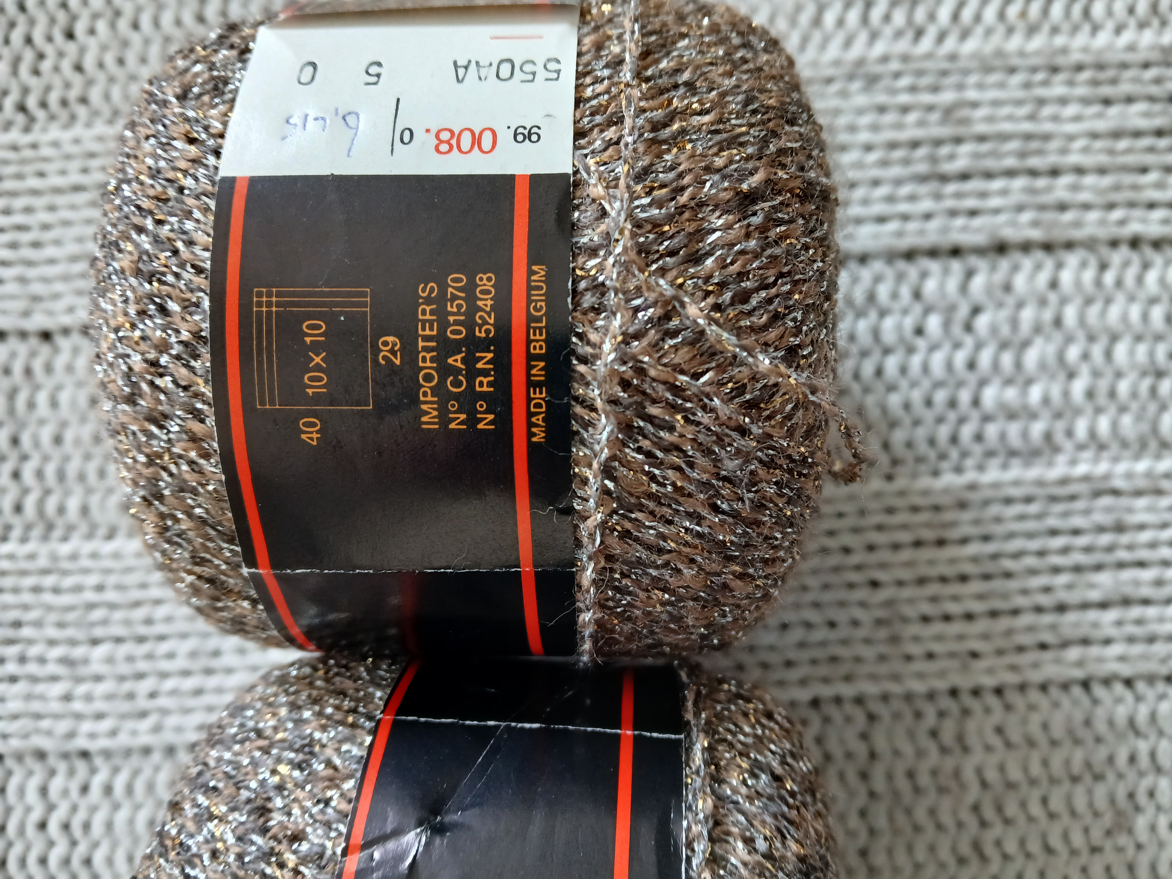 3 bollen 3 suisses soiree bruin/glitter