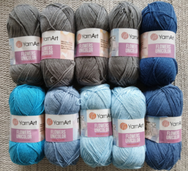 Pakket 10 Bollen Yarnart Flowers Unicolor