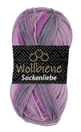 Sockenliebe Lila/Grijs 502