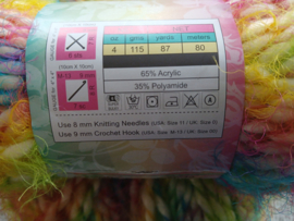 Pakket Soft Illusion 4 bollen Regenboogkleuren