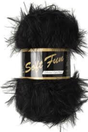 Lammy Yarns Soft Fun Zwart