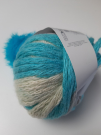 Phildar Choc Turquoise - Muts met Pompon