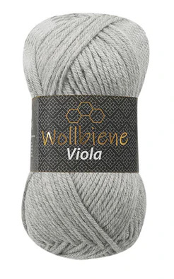 Wollbiene Viola Lichtgrijs 03