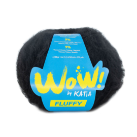 Katia WOW Fluffy Zwart 83
