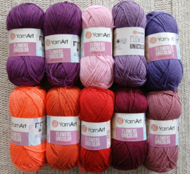Pakket 10 Bollen Yarnart Flowers Unicolor