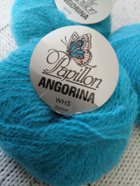 3 bollen Papillon Angorina Turquoise
