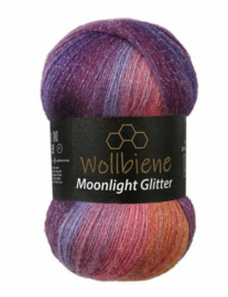 Moonlight Glitter Batik Paars/Bes/Oranje