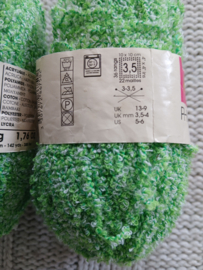 2 Bollen Phildar Phil Eponge Groen/Wit
