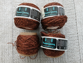 Pakket 110 gram Hema Lamé Garen Brons/Glitter
