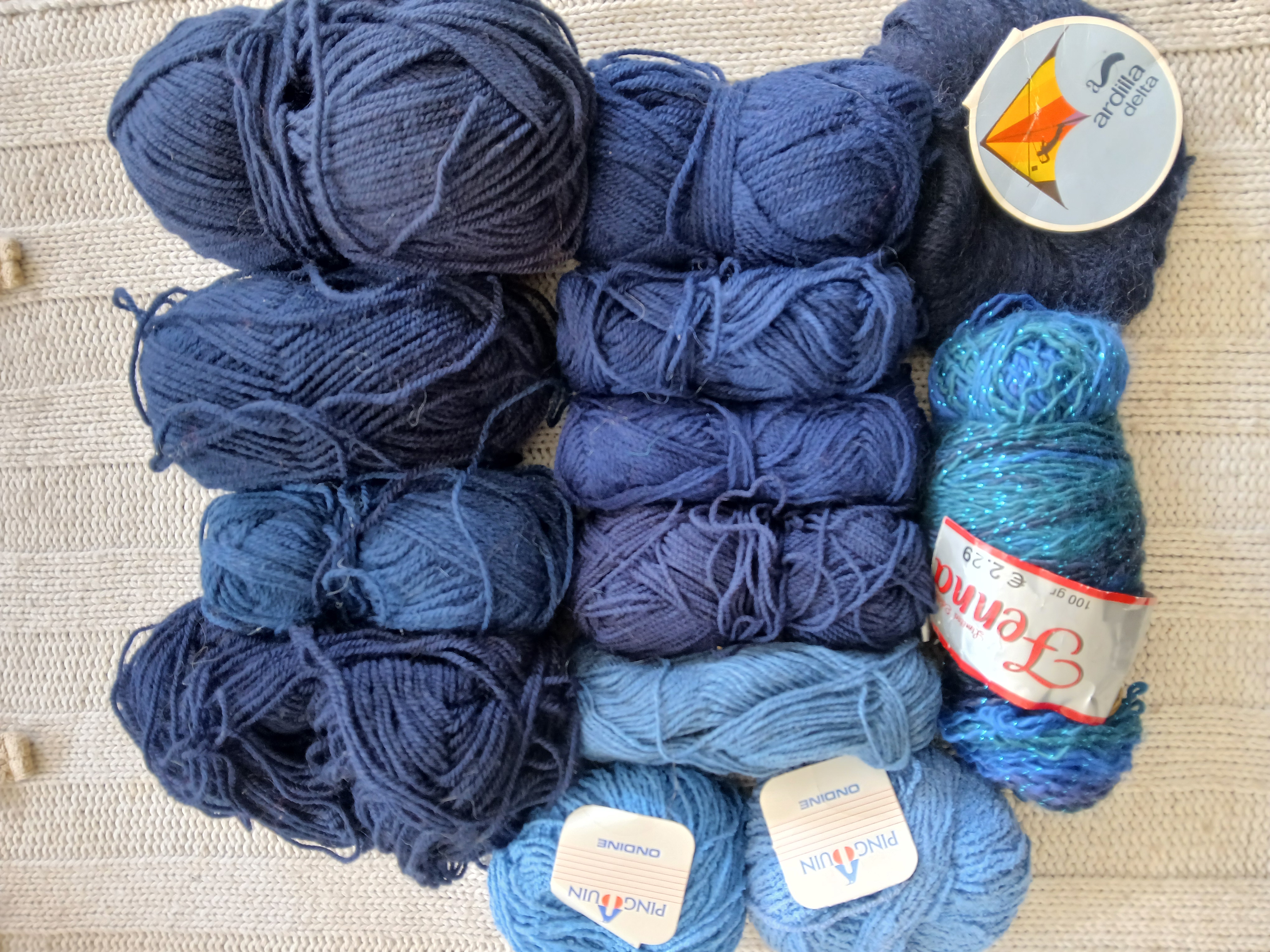 Pakket restanten blauw 625 gram
