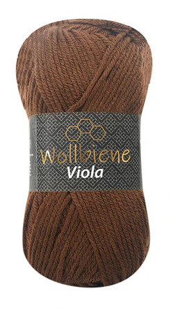 Wollbiene Viola Bruin 23