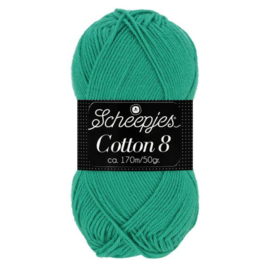 Scheepjes Cotton 8 Blauw/Groen 723