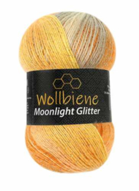 Moonlight Glitter Batik Oranje/Geel/Grijs