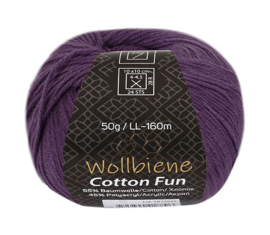 Wollbiene Cotton Fun Paars 15