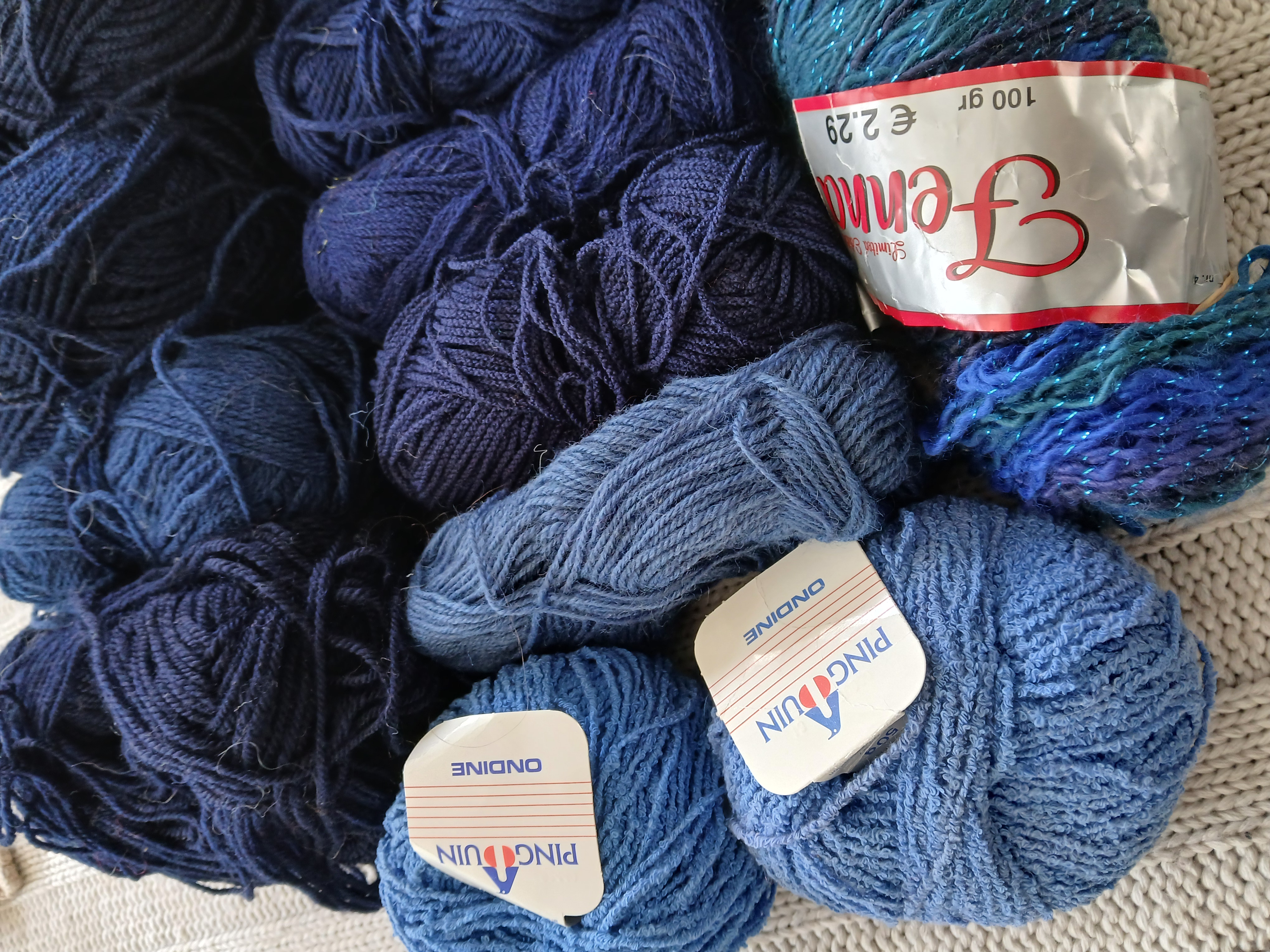 Pakket restanten blauw 625 gram