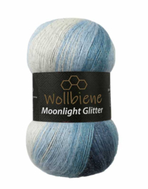 Moonlight Glitter Batik Blauw/Wit
