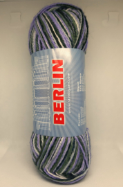 Berlin Sokkenwol Groen/Lila/Wit 93