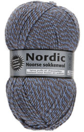 Lammy Yarns Nordic Noorse Sokkenwol Blauw/Bruin 07