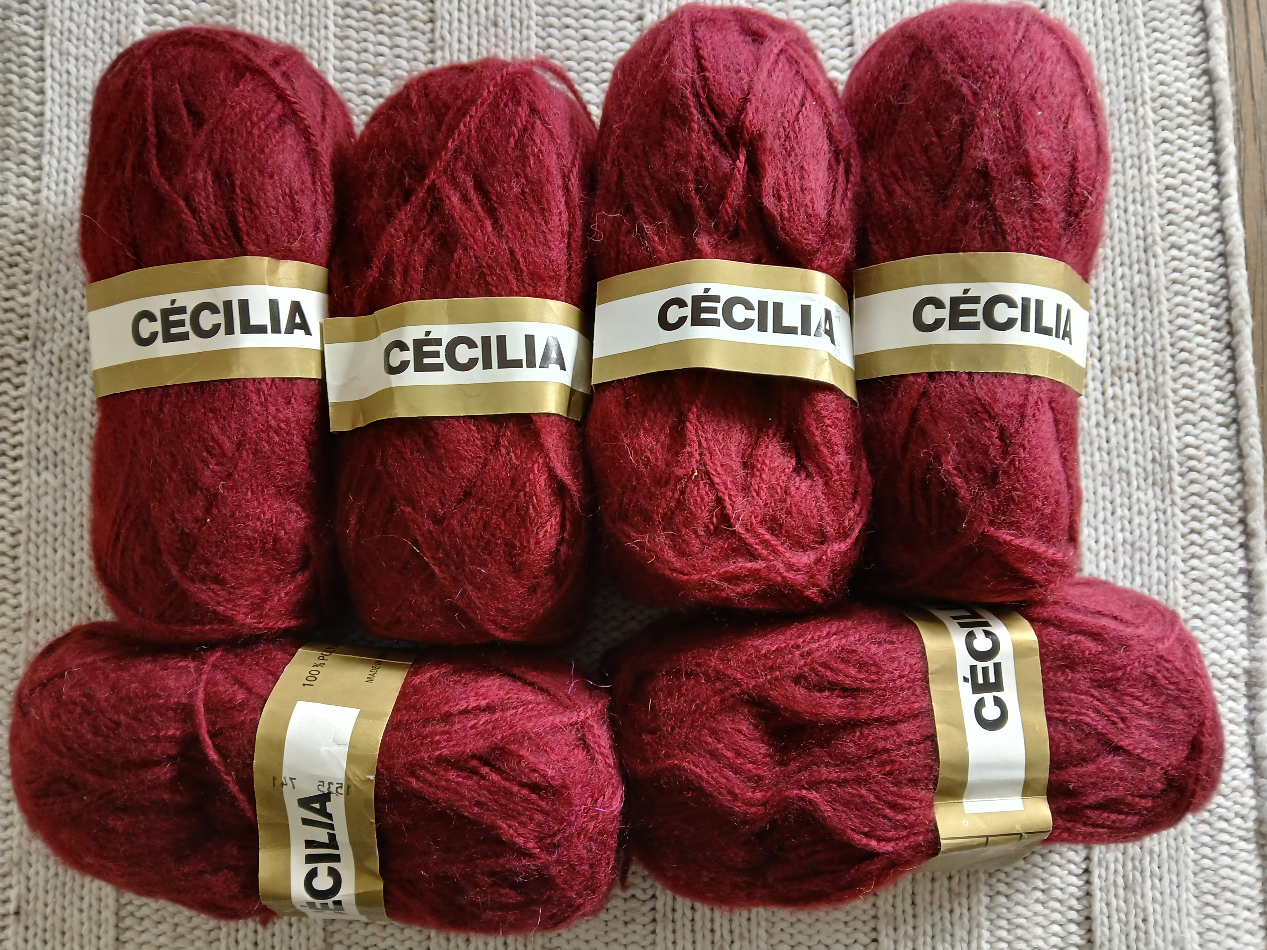 6 bollen cecilia donkerrood