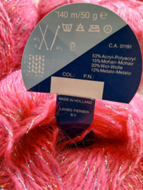 3 bollen gratia de luxe roze met lurex