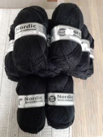 11 bollen Nordic Noorse Sokkenwol zwart